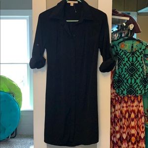 Black long business dress